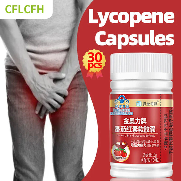 30 Lycopene Capsules Prostate Prostatitis Urinary Health Immunity Support Supplement in Pakistan