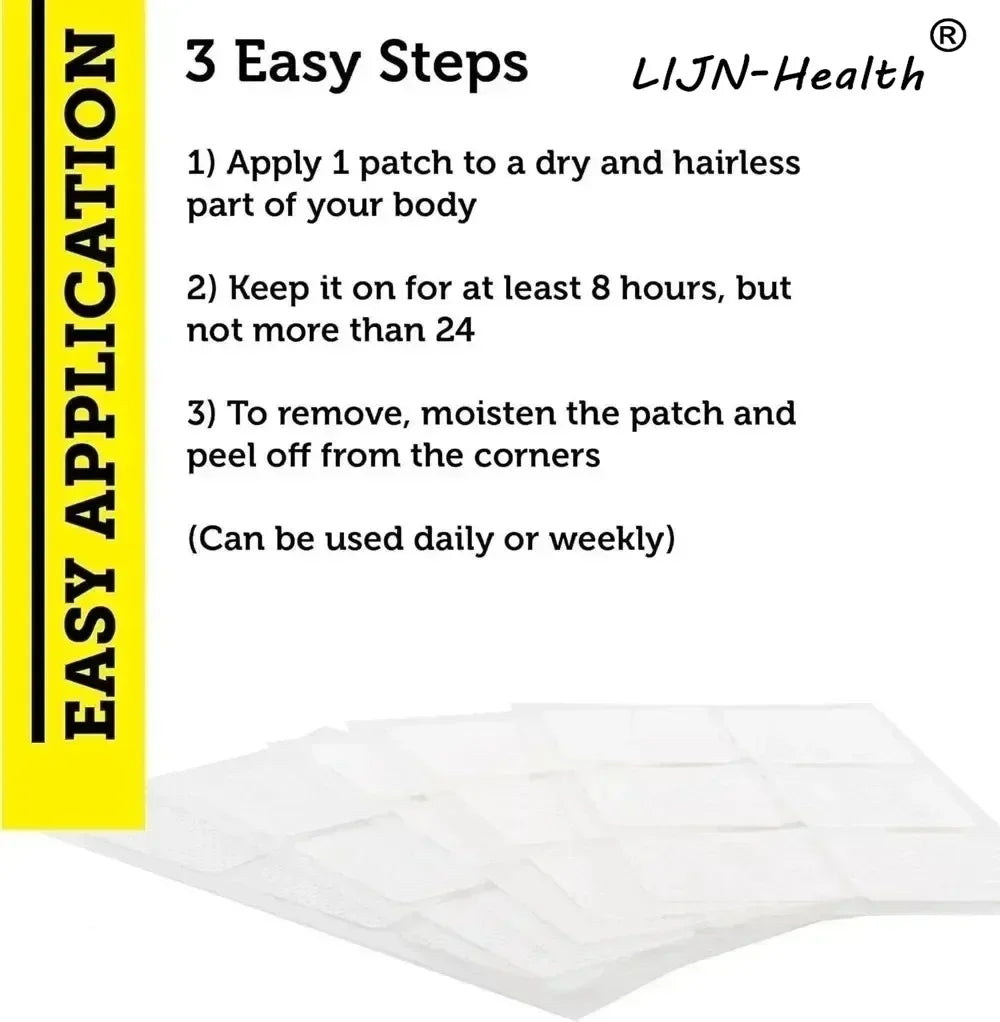 30 Patches Multivitamin with Iron Transdermal Patches  for Women Hair, Skin, and Nail Support