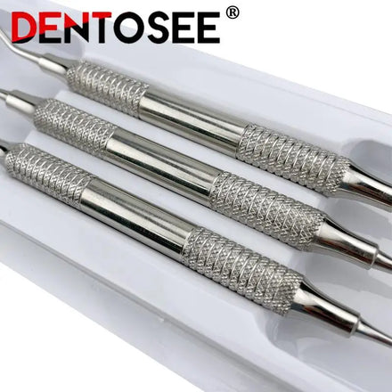 3Pcs/Set Dental Curette Professional  Jagged Curettes Dental Scaler Gracey Bone Curette Implant Instrument Tools