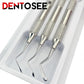 3Pcs/Set Dental Curette Professional  Jagged Curettes Dental Scaler Gracey Bone Curette Implant Instrument Tools