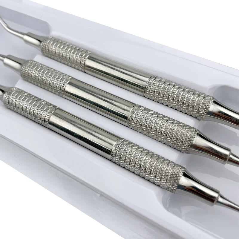 3Pcs/Set Dental Curette Professional  Jagged Curettes Dental Scaler Gracey Bone Curette Implant Instrument Tools