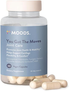 You Got The Moves | Joint Support & Relief | Flexibility & Mobility of Back, Knees & Hands | Glucosamine, Chondroitin, MSM, Turmeric, Boswellia Serrata, Bioperine | 60 Vegan Capsules in Pakistan