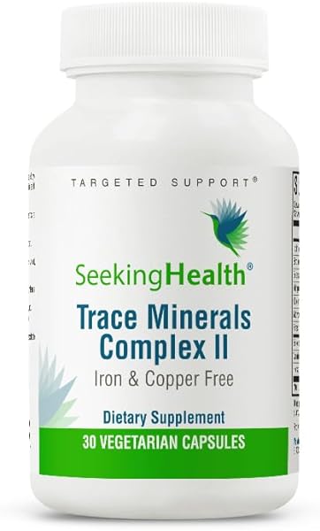 Seeking Health Trace Minerals Complex II - Immune Health & Brain Health Supplement with Zinc & Selenium - Copper- and Iron-Free Formula - Energy, Skin & Hair Support Supplement - 30 Capsules in Pakistan