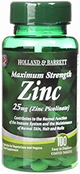 Maximum Strength Zinc 25mg - 100 Tablet in Pakistan