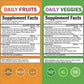 47 types of daily fruits and vegetables for both men and women, with a variety of natural balanced vitamins and minerals