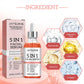 5 In 1 Face Serum Moisturizing Whitening Anti Wrinkle Aging Vitamin C Hyaluronic Acid Facial Serum Shrink Pores Skin Care 30ml