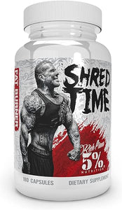 5% Nutrition Shred Time Fat Burner | Green Tea, Coffee Bean, Cayenne, Theobromine, GBB | Appetite Suppression | 30 Servings (180 Capsules) in Pakistan
