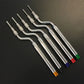 5 Pcs Dental Implant Osteotome Instrument Mandibular Sinus Elevator Tool Concave Tips Sinus Lifting Device Implant Bone Extruder