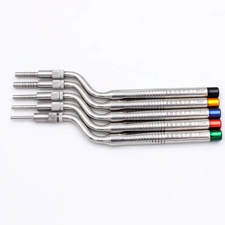 5 Pcs Dental Implant Osteotome Instrument Mandibular Sinus Elevator Tool Concave Tips Sinus Lifting Device Implant Bone Extruder