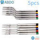 5 Pcs Dental Implant Osteotome Instrument Mandibular Sinus Elevator Tool Concave Tips Sinus Lifting Device Implant Bone Extruder