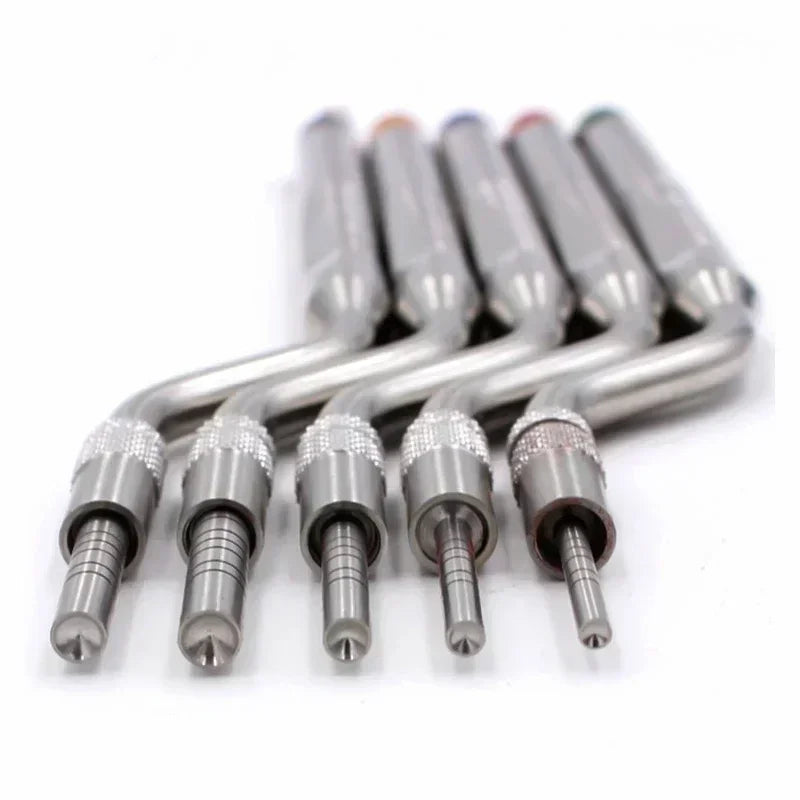 5 Piece Dental Implant Osteotome Instruments Dental tooth extraction tool maxillary Sinus Lift Bended straight