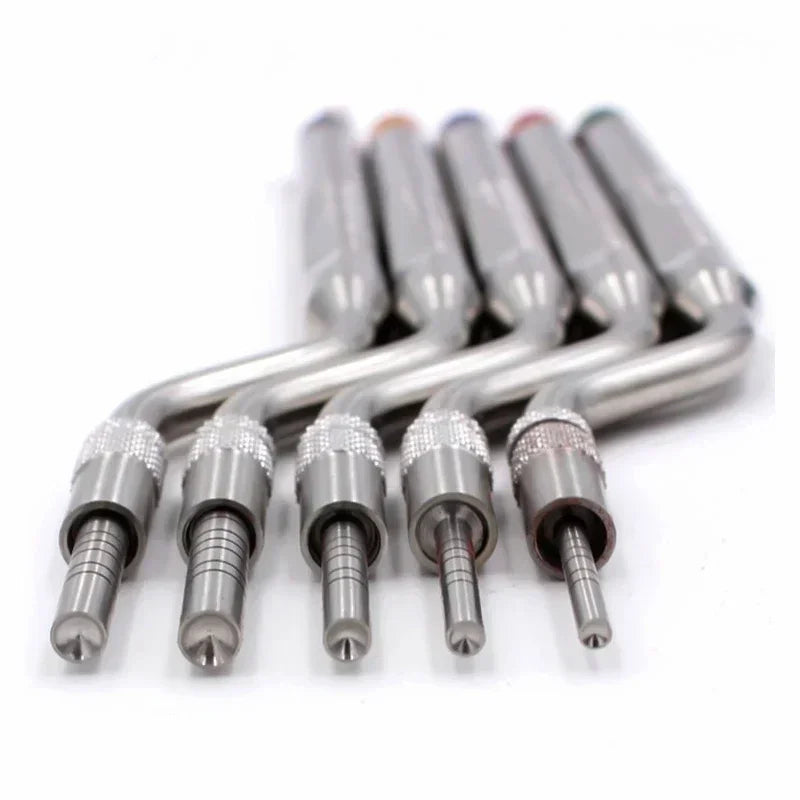 5 Piece Dental Implant Osteotome Instruments Dental tooth extraction tool maxillary Sinus Lift Bended straight