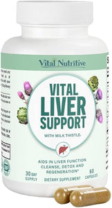 Vital Liver Support - Premium Liver Cleanse Detox & Repair Formula with Milk Thistle Supports Liver Health and Detox Cleanse in Pakistan