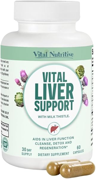 Vital Liver Support - Premium Liver Cleanse Detox & Repair Formula with Milk Thistle Supports Liver Health and Detox Cleanse in Pakistan in Pakistan