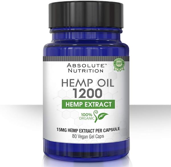 Hemp Oil 1200 - 80 Capsules - 100% Organic He in Pakistan