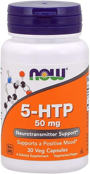 NOW Supplements, 5-HTP (5-hydroxytryptophan) 50 mg, Neurotransmitter Support*, 30 Veg Capsules in Pakistan in Pakistan