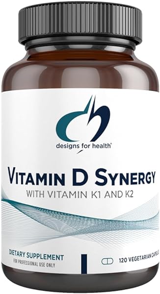 Designs for Health Vitamin D Synergy - 2000 IU Vitamin D with K Supplement - Supports Healthy Moods, Bone Health + Immune Health for Adults - VIT D3 + Vitamin K - Gluten Free + Non-GMO (120 Capsules) in Pakistan in Pakistan