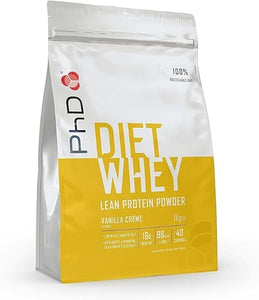 PhD Nutrition Diet Whey High Protein Lean Matrix, Vanilla Crème Protein Powder, High Protein, 1 kg Bag in Box in Pakistan