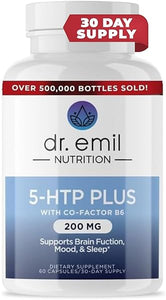 DR. EMIL NUTRITION 200 MG 5-HTP Plus with SAM-e to Maintain Normal Healthy Sleep and Create a Sense of Wellbeing - 5HTP Supplement with Vitamin B6-60 Vegan Capsules, 30 Servings in Pakistan