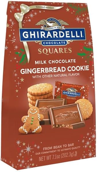 Milk Chocolate Gingerbread Cookie Squares 7.1 oz Bag in Pakistan in Pakistan