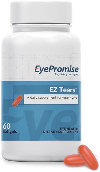 Ez Tears Eye Vitamin – Occasional Eye Irritation Supplement - Omega-3s and 8 Other Soothing Ingredients - for Irritation, Dryness, Itching, Redness in Pakistan in Pakistan