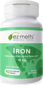 Dissolvable Iron Supplement 18 mg, Sugar-Free, 3-Month Supply in Pakistan