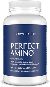 PerfectAmino Easy to Swallow Tablets, Essential Amino Acids Supplement with BCAAs, Vegan Protein for Pre/Post Workout & Muscle Recovery with Lysine, Tryptophan, Leucine (80 Servings) in Pakistan