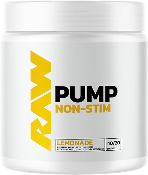 Pump Stim Free Pre Workout | Non-Stimulant Pre Workout Supplement Powder Nitric Oxide Booster | Pre Workout Supplements Drink for During Workout | (40 Servings) (Lemonade) in Pakistan in Pakistan
