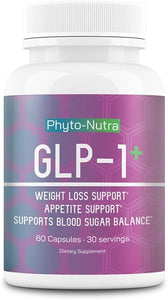 GLP-1 + (60 Capsules 1 Bottle) Vegan, Natural Supplement, Lab Tested, Weight Loss, Satisfy Hunger, Non-GMO, Gluten Free, GLP 1, GLP1 in Pakistan