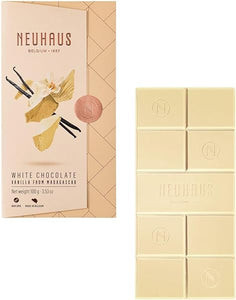 Neuhaus Belgian Chocolate Tablet – White Chocolate Vanilla Tablet – Variety Pack - Natural Organic, Gluten Free, Non-GMO, Made in Belgium – Chocolate Lovers Snack in Pakistan