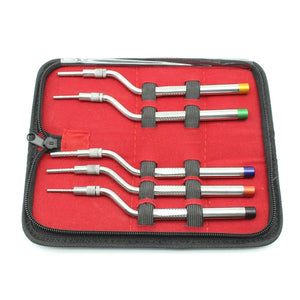 5Pcs/set Dental Implant Osteotome Instruments Tooth Extraction Tool Maxillary Sinus Lift Bended Dentistry Products