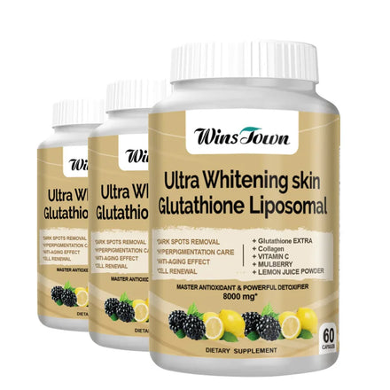 60 Pcs Ultra Whitening Skin Glutathione Liposomal Capsule  8000mg