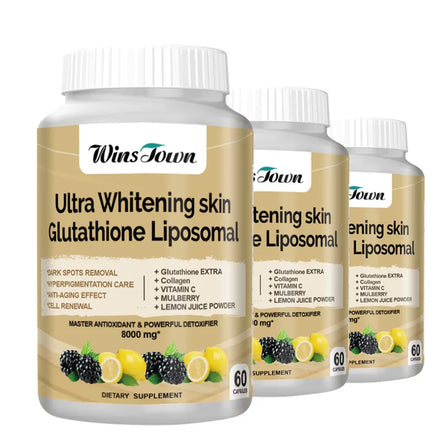 60 Pcs Ultra Whitening Skin Glutathione Liposomal Capsule  8000mg
