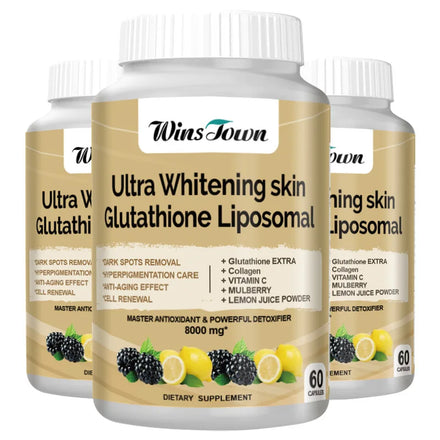 60 Pcs Ultra Whitening Skin Glutathione Liposomal Capsule  8000mg