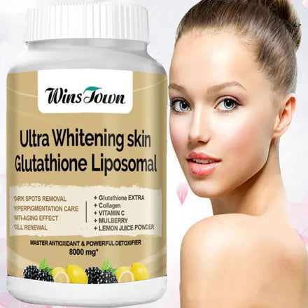 60 Pcs Ultra Whitening Skin Glutathione Liposomal Capsule  8000mg
