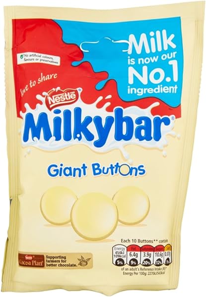 Original Nestle Milkybar Large Giant White Chocolate Buttons Bag Pouch Imported From The UK England in Pakistan in Pakistan