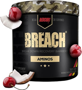 Breach BCAAs, Tiger's Blood - Keto Friendly + Sugar Free Essential Amino Acids for Recovery - Contains BCAAs L-Leucine, L-Isoleucine & L-Valine (30 Servings) in Pakistan