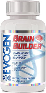 Brain Builder | Mind Muscle Connection Nootropic, Alpha-GPC, Creatinol, Theanine, Yerba Mate, Bacopa Extract, CPD-Choline, Huperzine, | 90 Veggie Capsules in Pakistan