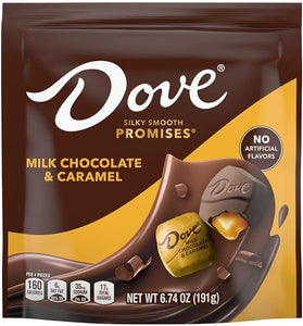 PROMISES Milk Chocolate & Caramel Mother's Day Gift Chocolate Candy, 6.74 oz Bag (Pack of 8) in Pakistan