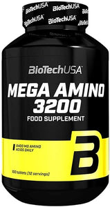 BIOTECH USA MEGA Amino ACIDS 3200 100 Tablets - Whey Protein Pills | BCAA | Anabolic & Anticatabolic in Pakistan