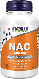 Supplements, NAC (N-Acetyl-Cysteine) 600 mg with Selenium, 100 Veg Capsules in Pakistan