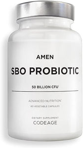 Probiotics Supplement, SBO Probiotic and Organic Prebiotics, 50 Billion CFUs, Shelf Stable, No Refrigeration Required, Flora Daily Probiotic Formula for Women & Men, Vegan & Non-GMO, 60 Capsules in Pakistan
