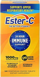 Ester-C Vitamin C 1000 mg Coated Tablets, 120 Count, Immune System Booster, Stomach-Friendly Supplement, Gluten-Free in Pakistan