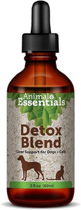 Detox Blend - Herbal Formula for Dogs and Cats to Maintain Healthy Liver Function, 100% Organic Human Grade Herbs, Veterinarian Recommended Animal Wellness Tonics - 1 Fl Oz in Pakistan
