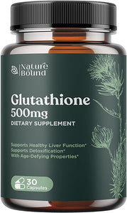 Glutathione Skin Whitening Pills for Men and Women - Pure GSH Supplement 500 mg with Natural Milk Thistle Extract Silymarin - Antioxidant Support ALA - Boost Immune System by Nature Bound in Pakistan