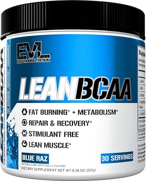 Stimulant Free Lean BCAA Powder Nutrition BCAAs Amino Acids Powder with CLA Carnitine and 2:1:1 Branched Chain Amino Acids Supports Muscle Recovery Fat Burn and Metabolism - Blue Raz in Pakistan in Pakistan