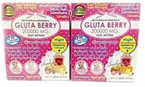 2Box Gluta Berry 200000 mg Drink PUNCH skin food Reduce freckles Whitening Skin Fast action 10pcs./Box. … in Pakistan
