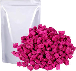 Mkostlich Freeze-dried Dragon Fruit, 3.52oz/100g Diced Dragon Fruit with 1 Ingredients, No Sugar Added, Dragonfruits Cube for Drink, Dried Dragon Fruit Snack (Pack of 1) in Pakistan