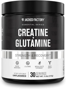 Creatine + Glutamine - Creatine Supplement with L-Glutamine for Muscle Recovery, Muscle Growth, Increased Strength, Enhanced Energy Output, and Gut Health - 30 Servings, Unflavored in Pakistan