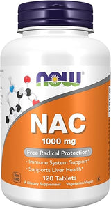 Supplements, NAC (N-Acetyl-Cysteine) 1,000 mg, Free Radical Protection*, 120 Tablets in Pakistan
